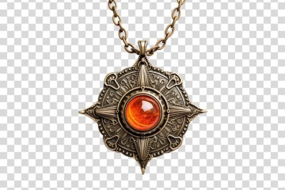 Download Orange Amulet 2 Isolated - Amulet Collection