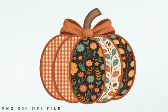 Download Autumn Pumpkin Sewing Pattern PNG Design - Wing Collection