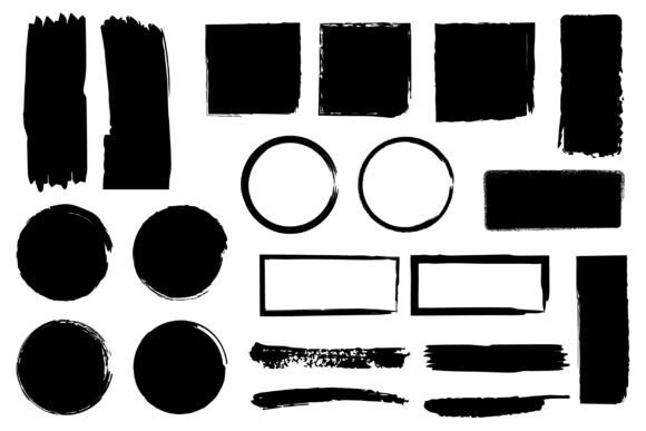 Download Collection of Abstract Brush Stroke Pack - Stroke Collection