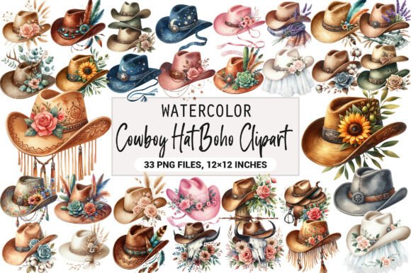 Download Cowboy Hat Boho Clipart - Boho clipart Collection